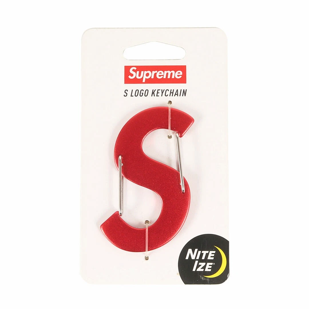 Supreme 21AW Nite Ize S Logo Porte clés Mousqueton (S Keychain) Rouge Occasion BEEG 0