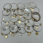 Alex And Ani Bracelet Lot 25 Pieces Silver Gold Tone Expandable Bangles Charms