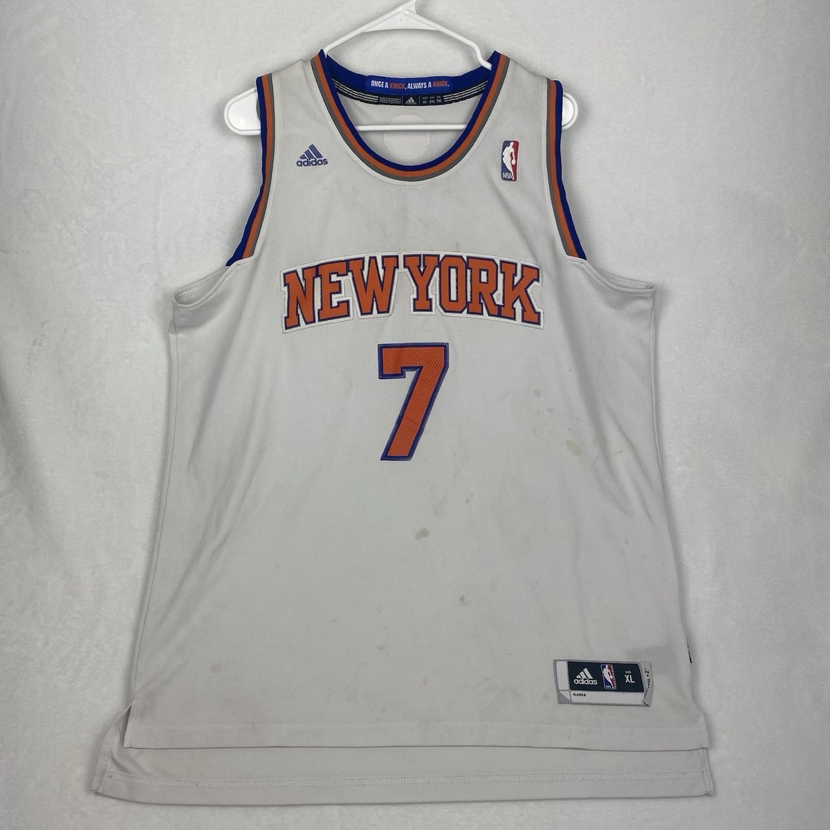 Adidas New York Knicks Jersey Carmelo Anthony #7 Extra Large Adidas New York Knicks Jersey Carmelo Anthony #7 Extra Large