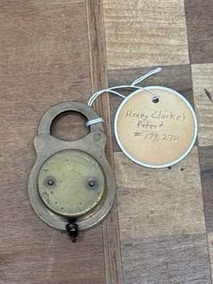 Antique Clarke 10 Letter Combination Lock
