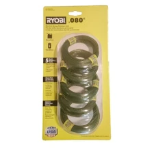 RYOBI 0.080 in. x 16 ft. Pre-Cut Spiral Line (5-Pack)