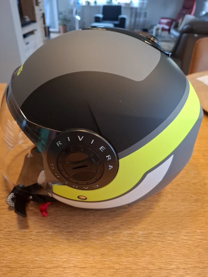 Motorradhelm CABERG Jethelm , Neu Ohne Etikett Gr.L..in Grün/ Grau - Bild 3 von 4