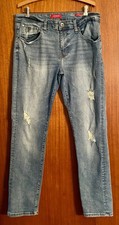 Vintage Guess Medium Rise Tapered Slim Distressed Jeans 34/32