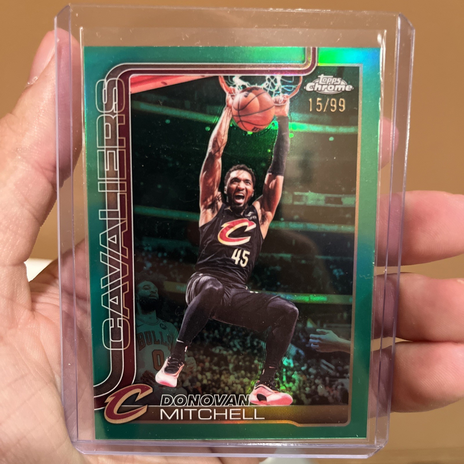 2025-26 Topps Chrome - Donovan Mitchell #69 Green Refractor /99
