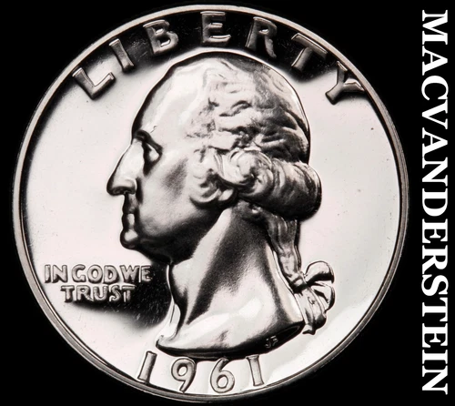 1961 Washington Quarter- Choice Gem Proof Luster No Reserve #i2045