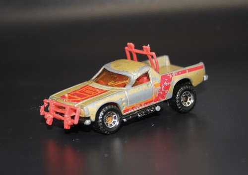 Vintage 1977 Matchbox Ruff Trek Gold Holden Pickup Truck