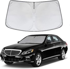 Front Windshield Sunshade Fit for GLC 2016-2023 and E-Class Foldable UV Ray Refl