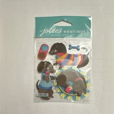 Jolee's Boutique Dimensional Dog & Puppy Stickers Multicolor Scrapbooking