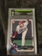 SHOHEI OHTANI 2018 BOWMAN #49 ROOKIE CARD RC DEGREE GEM MINT MLB ON FIRE!