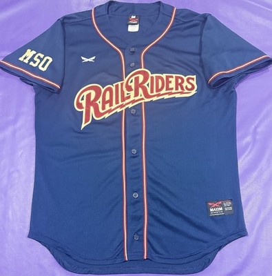Game Used Scranton-WB Railriders #24 NY YANKEES Pro Cut On Field