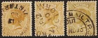 Australia Victoria State 1905 - SG 421, 421a, 421b, 4d, 3 listed shades - QV VFU