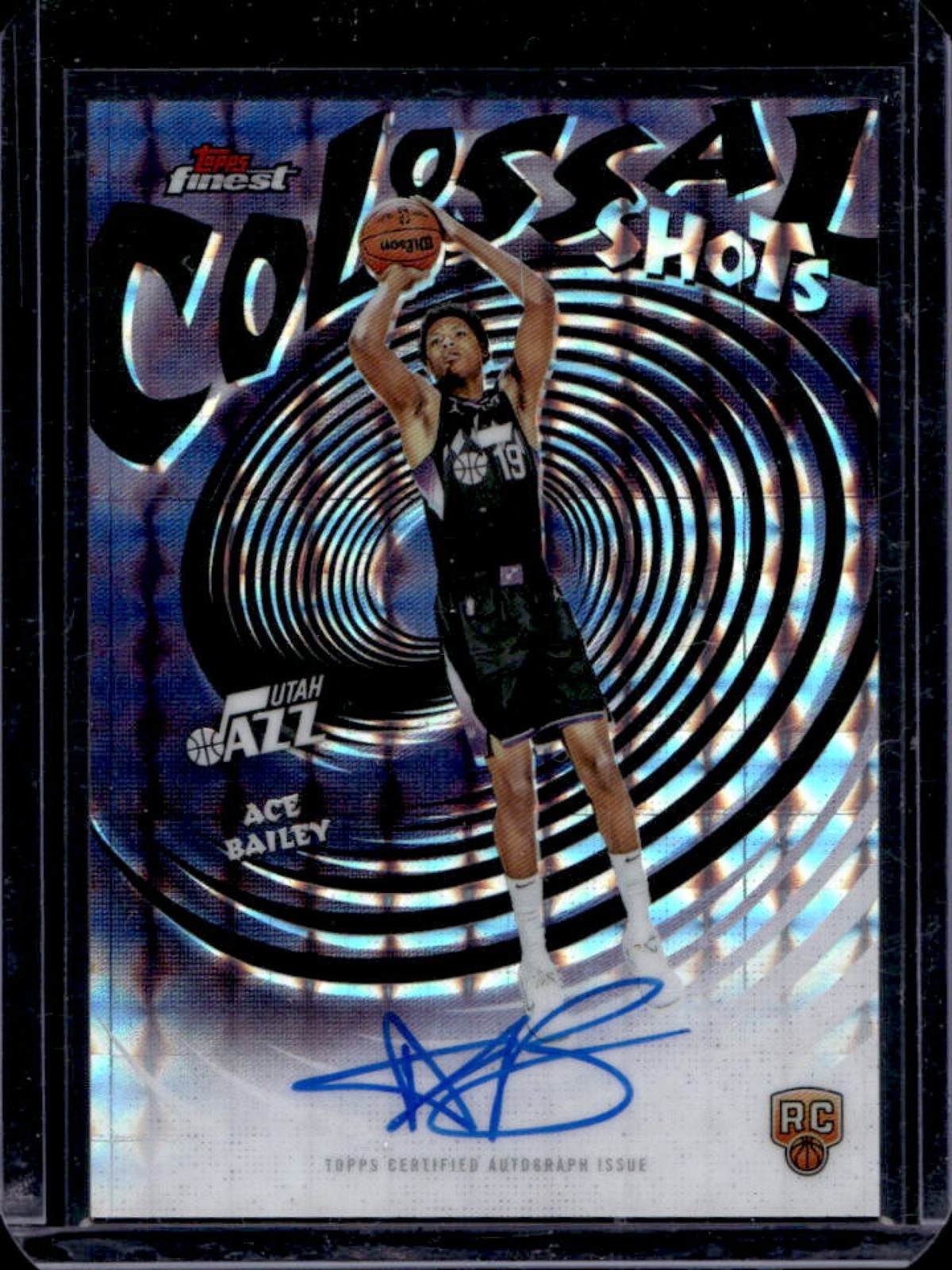 2025-26 Topps Finest Ace Bailey Colossal Shots Auto RC Geometric #CS-AB