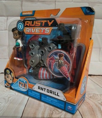 NEW! Nickelodeon Rusty Rivets Build Me Ant Drill with Ruby Action Figure 