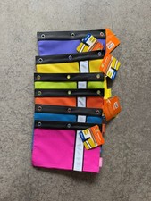 BRAND NEW PACK OF 6 BAZIC Pencil Pouch 3 Ring Binder ZIPPER Pouch
