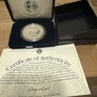 1994 1 oz Silver American Eagle (Brilliant Uncirculated) With Case And COA