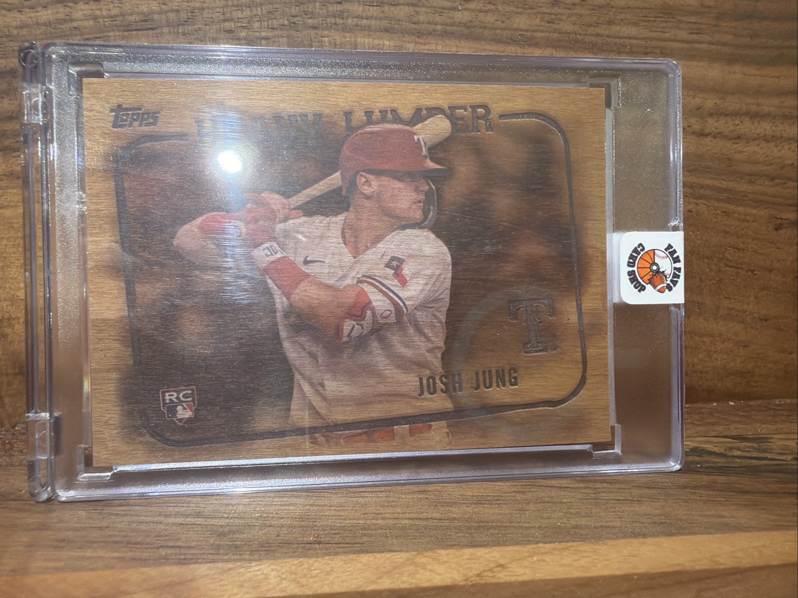 2023 Topps Update Josh Jung RC Heavy Lumber SSP Wood Insert Rangers #HL-60