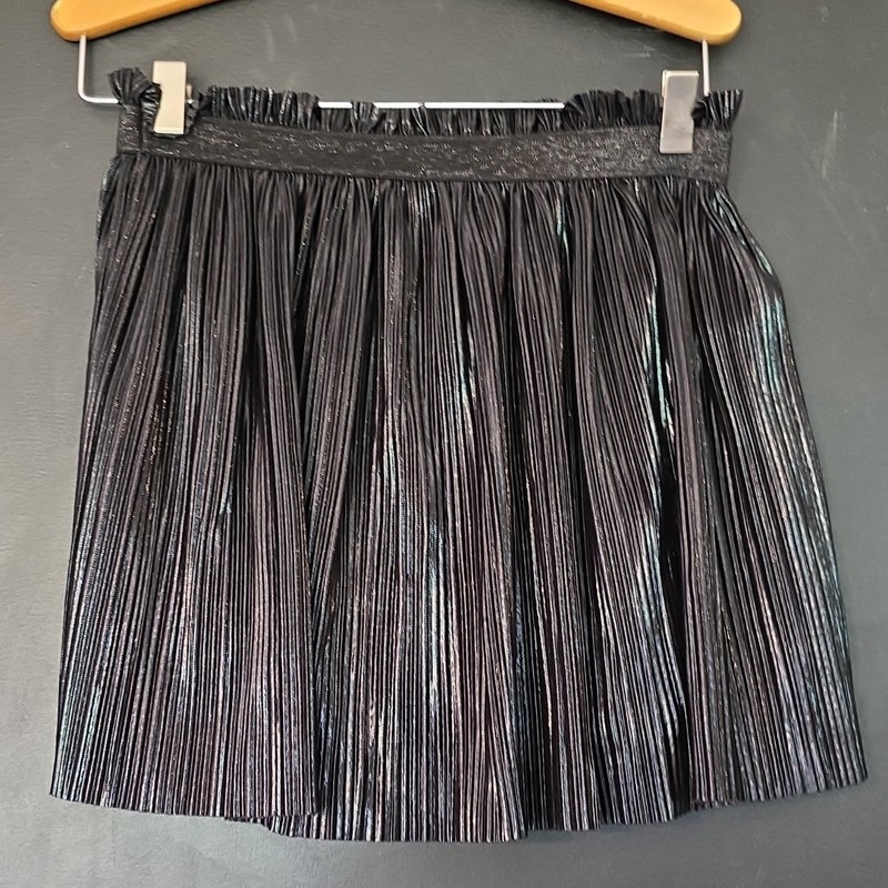 Wonder Nation Black Pleated Short Skirt Elastic Waist Size M (7-8)