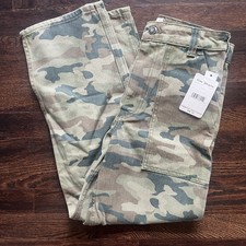 Free People Cargo Pants Women's Size 26 military Straightleg industrial