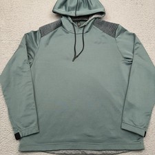 Adidas COLD.RDY Pullover Hoodie Men's Large Green Lightweight Stretch Sweatshirt