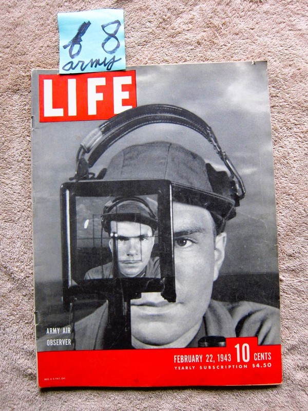 Vintage life magazine February 1943, Army observer, near mint