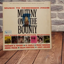 Music to Remember from Mutiny on the Bounty LP Record 1962 United Artists Stereo