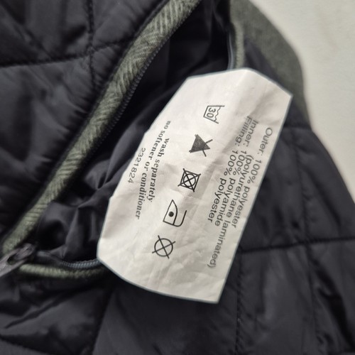 Barbour Berwick Herringbone Grey Waterproof Breathable Coat Jacket Size Large - Picture 6 of 10