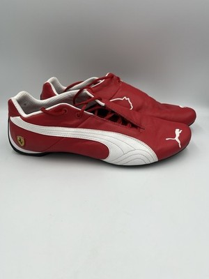 Puma Ferrari 10th Anniversary Limited Edition Red Leather Trainer Sneakers Sz 13