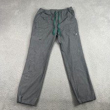 FIGS Technical Collection Scrub Pants Womens Medium Gray Stretch Medical