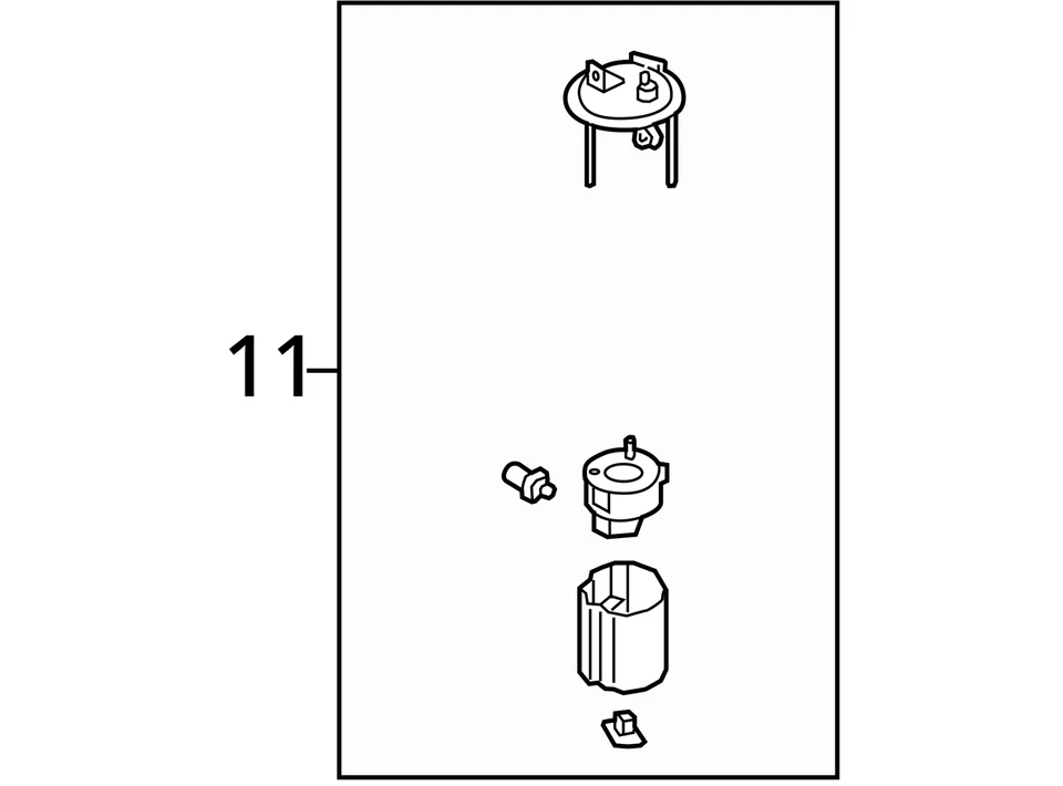 2015 Hyundai Santa Fe conjunto de bomba de combustível 2.0L turbo usado 111K milhas 3509166 - Imagem 4 de 4