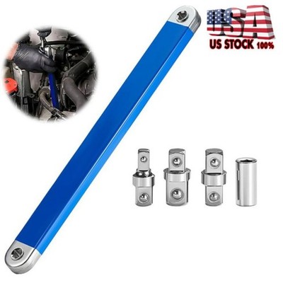 Offset Extension Wrench Set Ratchet Spanner Wrench with Extender Adapter Fast US