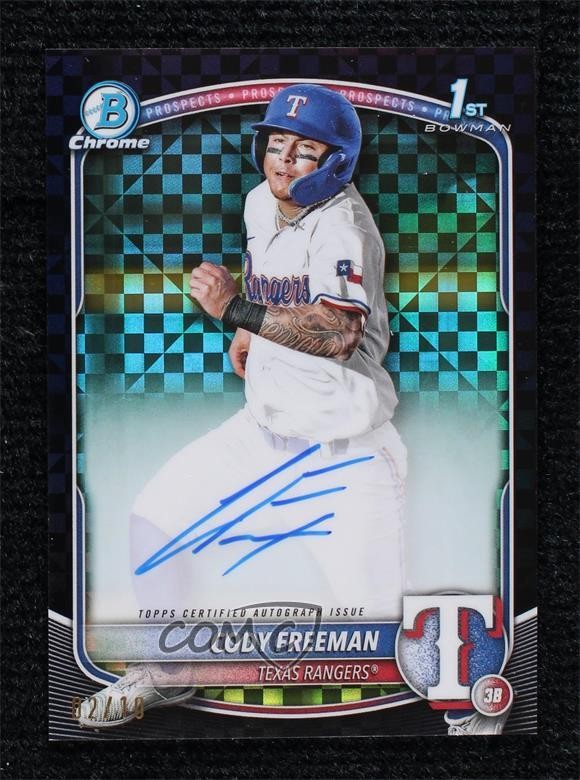 2025 Bowman Chrome Prospect Black X-Fractor 2/10 Cody Freeman #CPA-CFR Auto yl0
