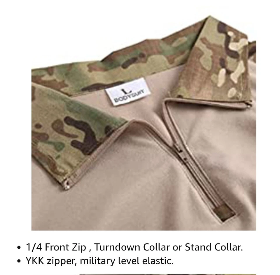 Men's Tactical Military Suits Long Sleeve Amry Uniforms Combat Shirt And Pants L - Image 2 of 4