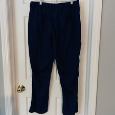 Cherokee Authentic Workwear Men  s Navy Uniform Medical Scrub Pants Size Lg Short