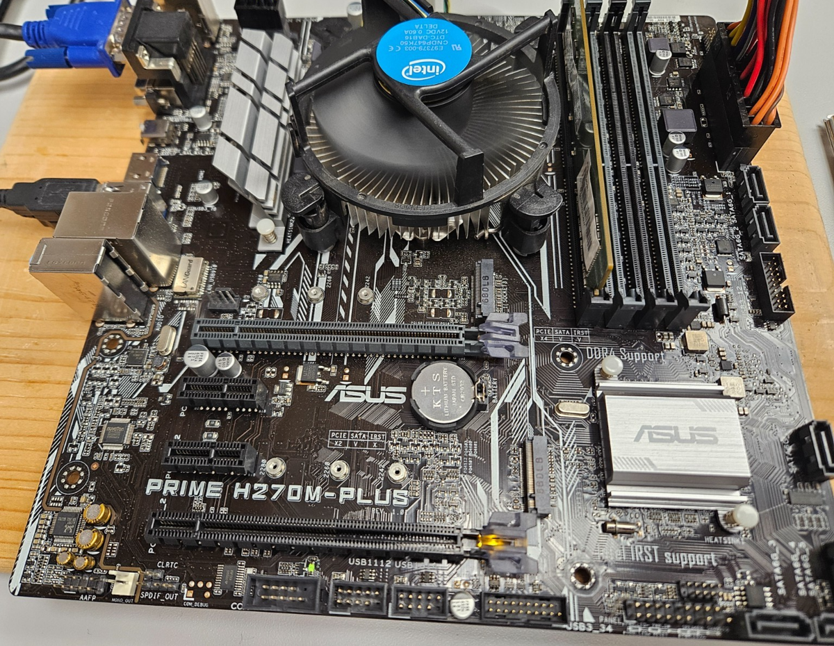 ASUS PRIME H270M-PLUS Micro ATX Motherboard combo with Intel I5