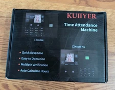 Kuiiyer Ku066 Time Clock Biometric Records Employee Attendance Machine. Open Box