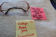 Vintage Avant-Garde Eyeglasses Frame Italy LUXOTICCA --located sg 15