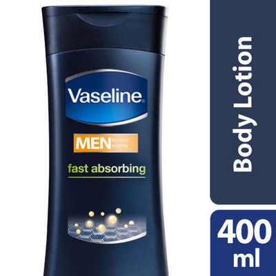 vaseline men fast absorbing body & face lotion
