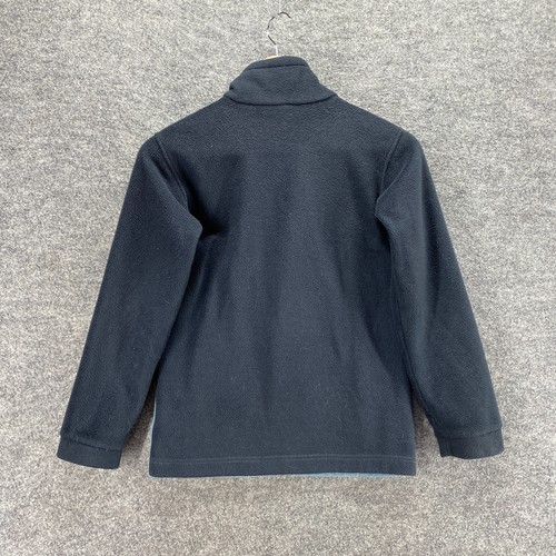 Columbia Activewear Track Jacket Boys M Medium Black Fleece High Neck Full Zip - Picture 2 of 10