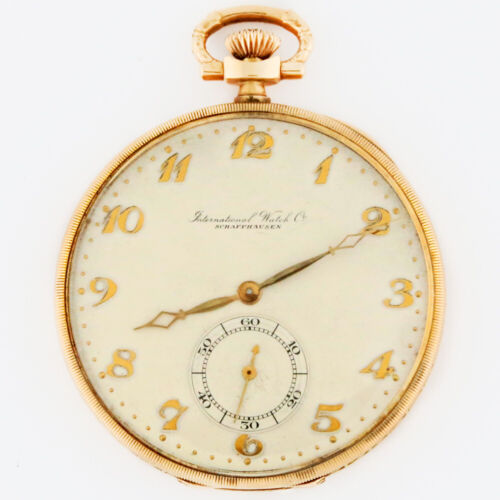 IWC 14K Gelbgold Lepine Empire H4 Cal.73 17j OF Original Box & Papier 50mm - Bild 2 von 9