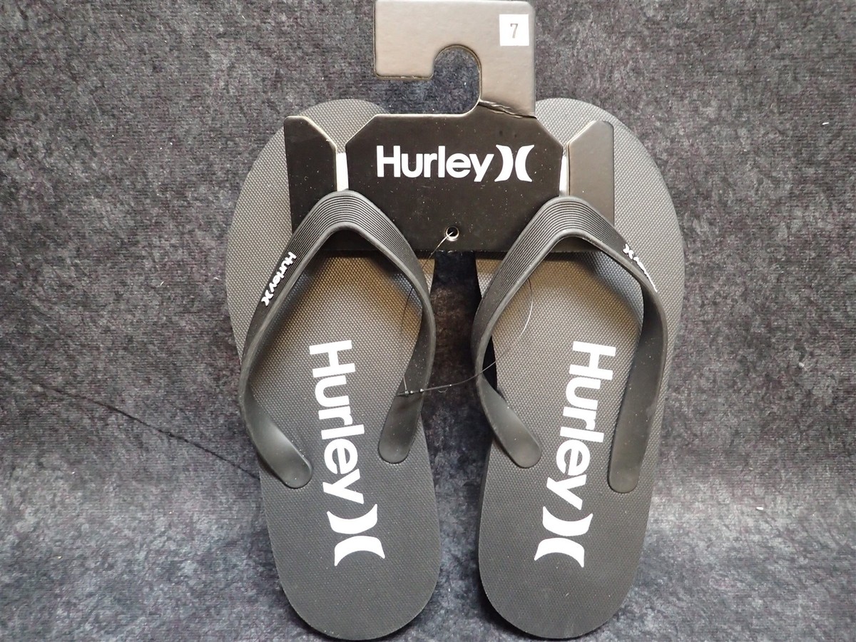 Hurley One & Only Flip Flop Sandal Black 7 NEW (HU1) | eBay display picture 1