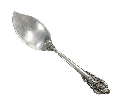 Wallace Grande Baroque Sterling Silver Solid Jelly Serving Spoon