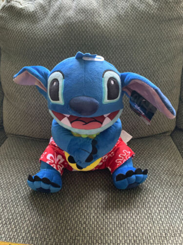  Disney Stitch Small Plush Stitch and Pineapple, Stuffed Animal,  Blue, Alien, Officially Licensed Kids Toys for Ages 2 Up by Just Play :  Everything Else