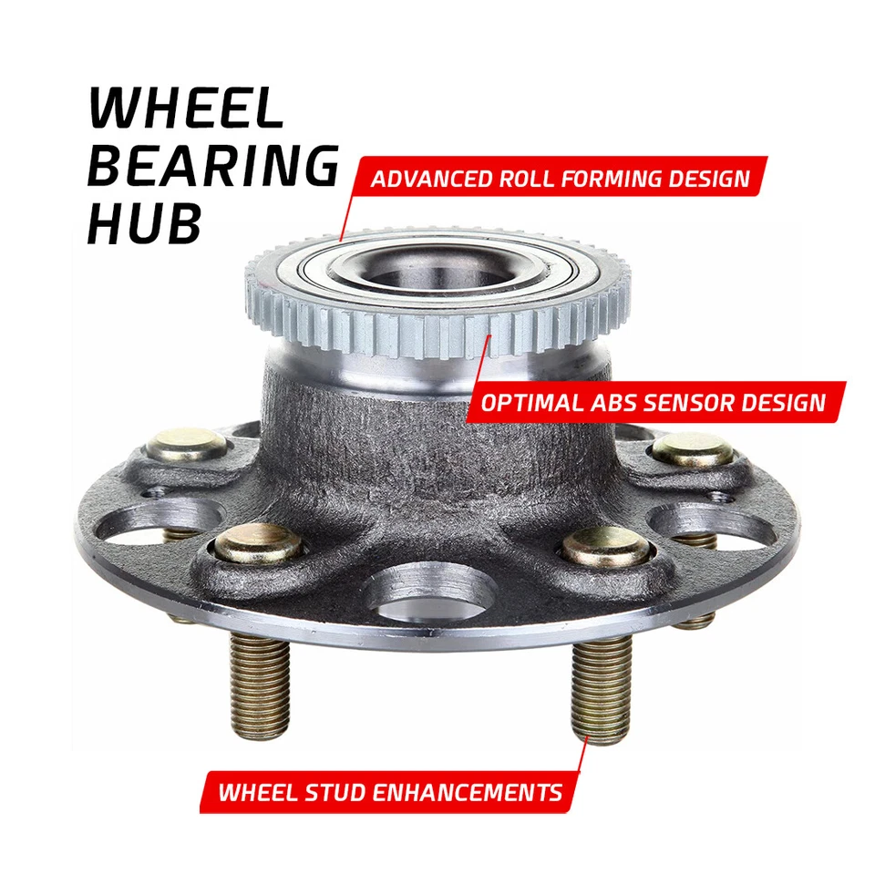 Pair Rear Wheel Bearing and Hub Assembly w/ ABS for 2001 2002 2003 Acura CL — 第 4/4 张图片