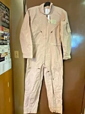 New Tan CWU-27/P Flyers Coveralls (Flight Suit) - 52 Regular