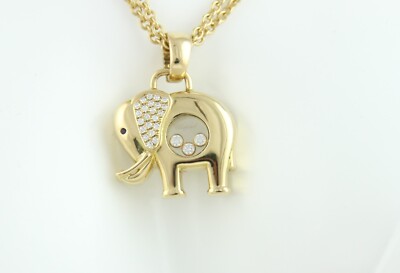 Chopard Anhänger Happy Diamonds  Elefant 25x Brillanten 16,2gr 30 x 23mm in OVP