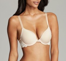 NWT $58 Wacoal [ 34D US ] Embrace Lace Push-Up Bra in Natural Nude #U331