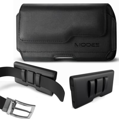 For Galaxy Note20 Ultra,A71,S21+ Holster Leather Pouch Fit with Otterbox Case on