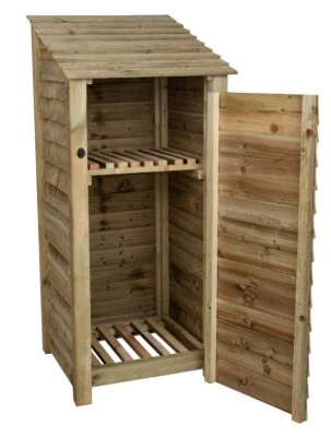 ARBOR GARDEN SOLUTIONS Wooden Log Store 6ft, Firewood Storage Width 790mm x Height 1800mm x D880mm