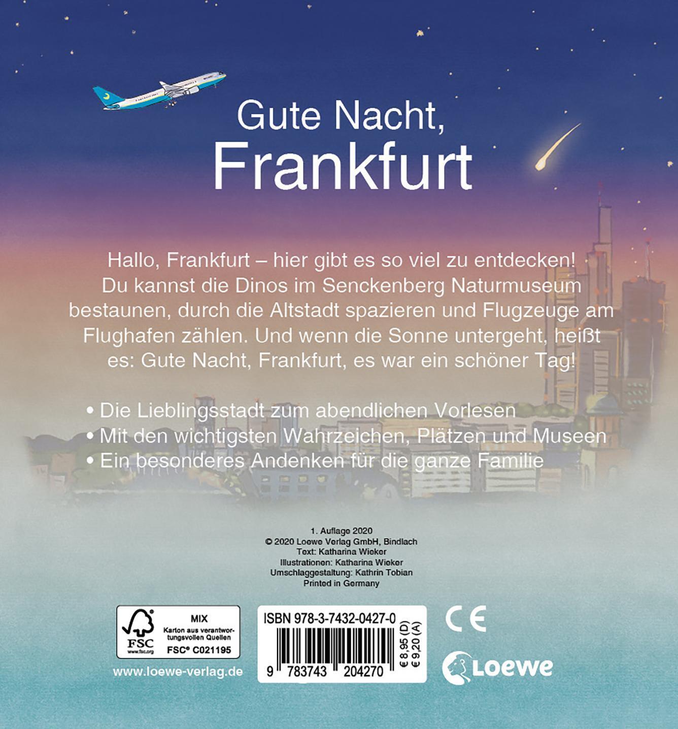 Thumbnail - Gute Nacht, Frankfurt | Katharina Wieker | Buch | Gute Nacht,