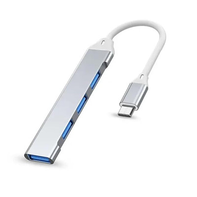 Usb-Erweiterung, Usb-Hub, Usb-Splitter, 4 Anschlüsse, Usb-Adapter, Typ-C USB 3.0